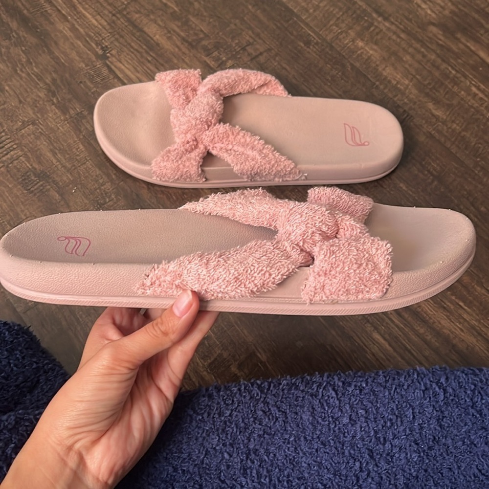Fabletics Playa Knot Slide Sandal Pink Size 10 - Picture 2 of 10